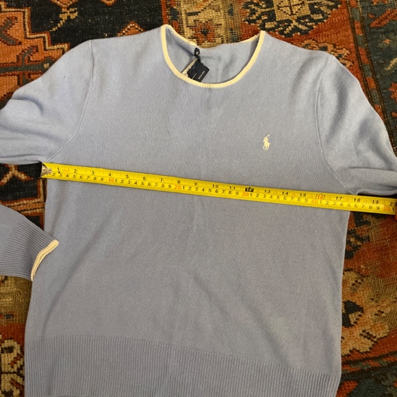 Ralph Lauren Sweaters - Ralph Lauren Light Blue Sweater L Large NWT